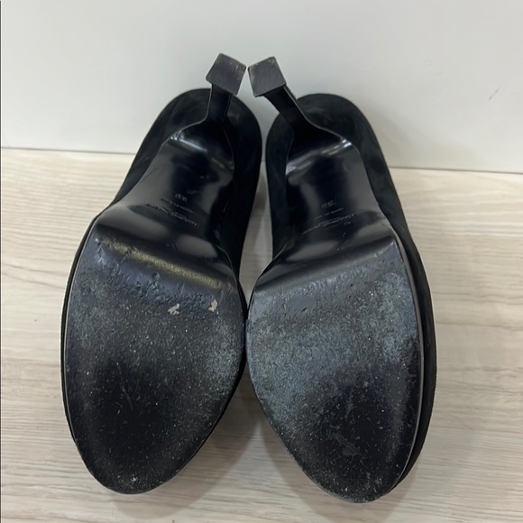 Yves Saint Laurent Black Suede Heels - Picture 8 of 8
